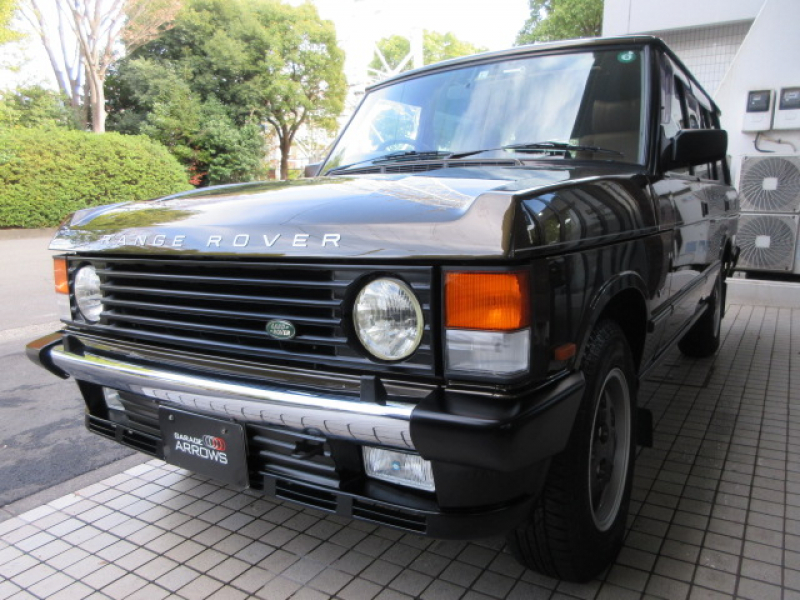 ランドローバーレンジローバー4.3ヴァンデンプラ 本革 SR LWB 1993年モデル クラシックインテリア エアサスペンション 稀少リアクーラー 稀少ピクニックテーブル 正規ディーラー車 右ハンドル 記録簿付