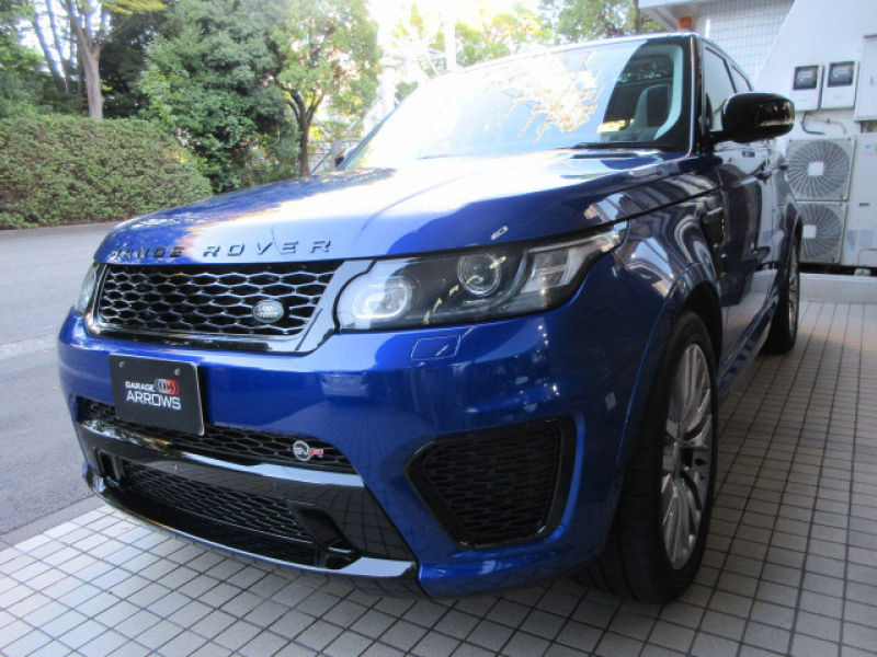 ランドローバーレンジローバーSPORT5.0V8SVR コンビ本革 パノラマR 純正ナビ 純正OP22AW 専用プレミアムメタリック 550PS 可変エキゾースト ACC カーボンインテリア メリディアン 元アプルーブドカー 正規ディーラー車 右ハンドル 記録簿付