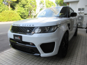 ランドローバー レンジローバーSPORT 5.0V8SC SVR 本革 ブラックコントラストルーフ 純正ナビTV OP22AW ACC アクティブエキゾースト 550PS 純正オプション多数 正規ディーラー車 右ハンドル 全正規ディーラー記録簿付の中古車