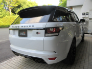 ランドローバー レンジローバーSPORT 5.0V8SC SVR 本革 ブラックコントラストルーフ 純正ナビTV OP22AW ACC アクティブエキゾースト 550PS 純正オプション多数 正規ディーラー車 右ハンドル 全正規ディーラー記録簿付の中古車