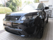 ランドローバー レンジローバーSPORT 5.0V8SC SVR コンビ本革 パノラマSR 純正ナビTV ブラックOP22AW 専用インテリア アクティブエキゾースト  ACC 550PS 正規ディーラー車 右ハンドル 記録簿付の中古車
