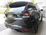 ランドローバー レンジローバーSPORT 5.0V8SC SVR コンビ本革 パノラマSR 純正ナビTV ブラックOP22AW 専用インテリア アクティブエキゾースト  ACC 550PS 正規ディーラー車 右ハンドル 記録簿付の中古車