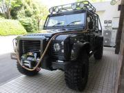 ランドローバー ディフェンダー 110DCAB 2.2Tdci XS 本革レカロシート SR 5人乗り Nox/Pm適合 1ナンバー AT換装済 007SPECTREコンセプト 新品MAXXIS37タイヤ＆ビートロックホイール FOXショックアブソーバー 専用オーバーフェンダー レカロ本革シート2脚 ルーフキャリア LEDランプ チェッカープレート その他多数 並行輸入車 右ハンドル 記録簿付の中古車