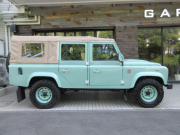 ランドローバー ディフェンダー 110SW 2.2Tdci 本革 ヘリテイジカスタム ソフトトップ AT換装済 5人乗り Nox/Pm適合 3ナンバー登録 ボディNewペイント 新品Wolf Style同色ホイール 新品Fグリル 新品クリアレンズ 新品マッドフラップ 背面タイヤ 並行輸入車 右ハンドル 記録簿付の中古車