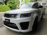 ランドローバー レンジローバーSPORT 5.0V8SC SVR コンビレザー パノラマR 純正ナビ 22AW 稀少後期モデル カーボンボンネット アルカンターラルーフライニング 法人ワンオーナー 正規ディーラー車 右ハンドル 記録簿付の中古車