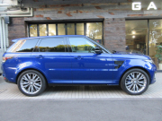 ランドローバー レンジローバーSPORT 5.0V8SVR コンビ本革 パノラマR 純正ナビ 純正OP22AW 専用プレミアムメタリック 550PS 可変エキゾースト ACC カーボンインテリア メリディアン 元アプルーブドカー 正規ディーラー車 右ハンドル 記録簿付の中古車