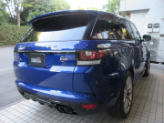 ランドローバー レンジローバーSPORT 5.0V8SVR コンビ本革 パノラマR 純正ナビ 純正OP22AW 専用プレミアムメタリック 550PS 可変エキゾースト ACC カーボンインテリア メリディアン 元アプルーブドカー 正規ディーラー車 右ハンドル 記録簿付の中古車