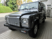 ランドローバー ディフェンダー 110SW 2.2Tdci XS 半革 純正Boostホイール  7人乗り AT換装済 Nox/Pm適合 3ナンバー クリアレンズ 前後マッドフラップ XSサイドランナー 背面タイヤ 後期最終モデル 並行輸入車 右ハンドル 記録簿付の中古車