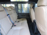 ランドローバー ディフェンダー 110SW 2.2Tdci XS 本革張替 デュアルフィニッシュAW 7人乗り AT換装済 Nox/Pm適合 3ナンバー アルカンターラルーフライニング フルカーペット施工 クルーズコントロール LEDヘッドライト クリアLEDレンズ 前後マッドフラップ XSサイドランナー 背面タイヤ  並行輸入車 右ハンドル 記録簿付の中古車